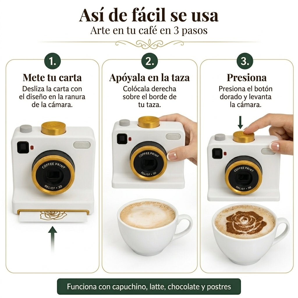 Pourtrait™ cámara para cáfe